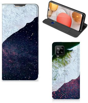 B2Ctelecom Telefoon Hoesje Samsung Galaxy A42 Flip Cover Sea in Space