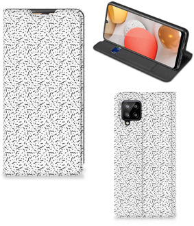 B2Ctelecom Telefoon Hoesje Samsung Galaxy A42 Flipcase Stripes Dots