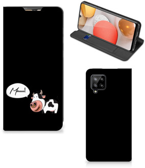 B2Ctelecom Telefoon Hoesje Samsung Galaxy A42 Flipcover Cow Gepersonaliseerd Cadeau