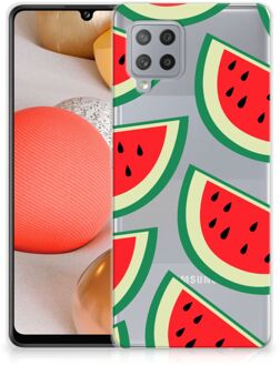 B2Ctelecom Telefoon Hoesje Samsung Galaxy A42 Hoesje Bumper Doorzichtig Watermelons