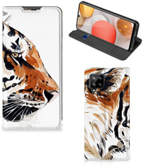 B2Ctelecom Telefoon Hoesje Samsung Galaxy A42 Hoesje met Tekst Tiger