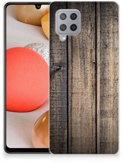 B2Ctelecom Telefoon Hoesje Samsung Galaxy A42 Leuk TPU Back Cover Steigerhout