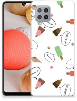 B2Ctelecom Telefoon Hoesje Samsung Galaxy A42 Silicone Back Case IJsjes