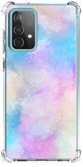 B2Ctelecom Telefoon Hoesje Samsung Galaxy A52 4G/5G Anti Shock Hoesje met transparante rand Watercolor Light