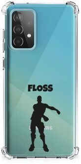 B2Ctelecom Telefoon Hoesje Samsung Galaxy A52 4G/5G Leuk Hoesje met transparante rand Floss Fortnite