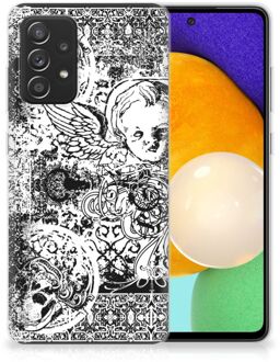 B2Ctelecom Telefoon Hoesje Samsung Galaxy A52 (5G/4G) Silicone Back Case Skulls Angel