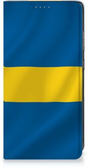 B2Ctelecom Telefoon Hoesje Samsung Galaxy A52 Flipcase Zweedse Vlag