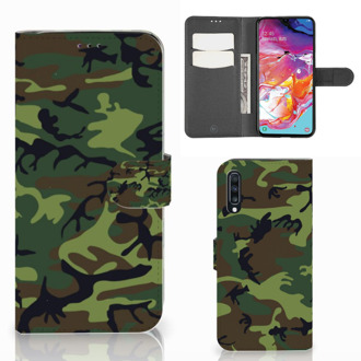 B2Ctelecom Telefoon Hoesje Samsung Galaxy A70 Army Dark