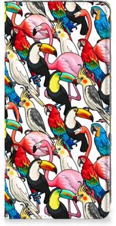 B2Ctelecom Telefoon Hoesje Samsung Galaxy A71 Bookcover Case Birds