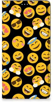 B2Ctelecom Telefoon Hoesje Samsung Galaxy A71 Flip Cover Emoji