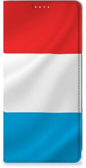 B2Ctelecom Telefoon Hoesje Samsung Galaxy A71 Flip Cover Luxemburgse Vlag