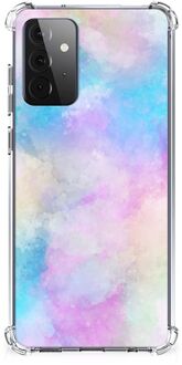 B2Ctelecom Telefoon Hoesje Samsung Galaxy A72 4G/5G Anti Shock Hoesje met transparante rand Watercolor Light