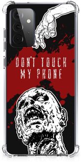 B2Ctelecom Telefoon Hoesje Samsung Galaxy A72 4G/5G Backcover Soft Siliconen Hoesje met transparante rand Zombie Blood