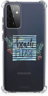 B2Ctelecom Telefoon Hoesje Samsung Galaxy A72 4G/5G Hoesje maken met transparante rand Boho Beach