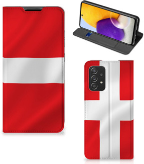 B2Ctelecom Telefoon Hoesje Samsung Galaxy A72 (5G/4G) Book Case Deense Vlag