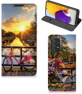 B2Ctelecom Telefoon Hoesje Samsung Galaxy A72 (5G/4G) Bookcase Amsterdamse Grachten