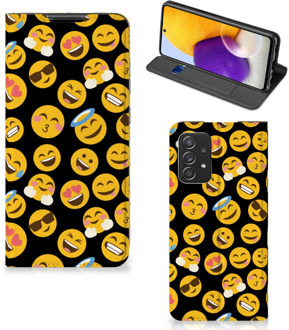 B2Ctelecom Telefoon Hoesje Samsung Galaxy A72 (5G/4G) Flip Cover Emoji