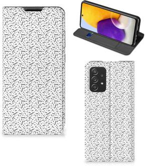 B2Ctelecom Telefoon Hoesje Samsung Galaxy A72 (5G/4G) Flipcase Stripes Dots