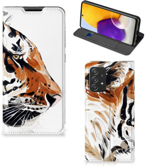 B2Ctelecom Telefoon Hoesje Samsung Galaxy A72 (5G/4G) Hoesje met Tekst Tiger