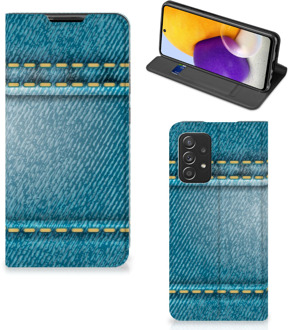 B2Ctelecom Telefoon Hoesje Samsung Galaxy A72 (5G/4G) Wallet Case Jeans