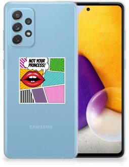 B2Ctelecom Telefoon Hoesje Samsung Galaxy A72 Silicone Back Case Popart Princess