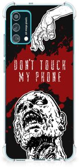 B2Ctelecom Telefoon Hoesje Samsung Galaxy M02s | A02s Backcover Soft Siliconen Hoesje met transparante rand Zombie Blood