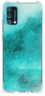 B2Ctelecom Telefoon Hoesje Samsung Galaxy M02s | A02s Case Anti-shock met transparante rand Painting Blue