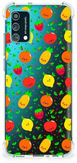 B2Ctelecom Telefoon Hoesje Samsung Galaxy M02s | A02s Case met transparante rand Fruits