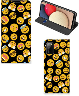 B2Ctelecom Telefoon Hoesje Samsung Galaxy M02s | A02s Flip Cover Emoji