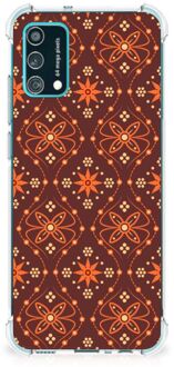 B2Ctelecom Telefoon Hoesje Samsung Galaxy M02s | A02s GSM Hoesje met transparante rand Batik Brown