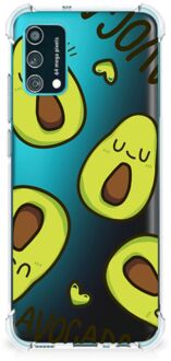 B2Ctelecom Telefoon Hoesje Samsung Galaxy M02s | A02s Telefoonhoesje met transparante rand Avocado Singing