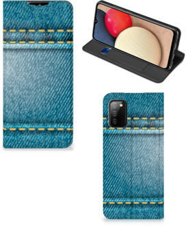 B2Ctelecom Telefoon Hoesje Samsung Galaxy M02s | A02s Wallet Case Jeans