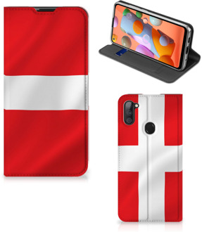 B2Ctelecom Telefoon Hoesje Samsung Galaxy M11 | A11 Book Case Deense Vlag