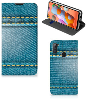 B2Ctelecom Telefoon Hoesje Samsung Galaxy M11 | A11 Wallet Case Jeans