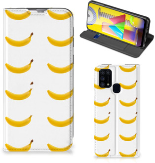 B2Ctelecom Telefoon Hoesje Samsung Galaxy M31 Flip Cover Banana