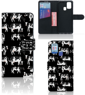 B2Ctelecom Telefoon Hoesje Samsung Galaxy M31 Mobiel Case Design Koetjes