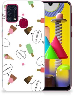 B2Ctelecom Telefoon Hoesje Samsung Galaxy M31 Silicone Back Case IJsjes