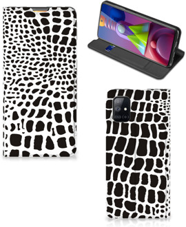 B2Ctelecom Telefoon Hoesje Samsung Galaxy M51 Bookcase Slangenprint