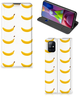 B2Ctelecom Telefoon Hoesje Samsung Galaxy M51 Flip Cover Banana