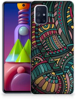 B2Ctelecom Telefoon Hoesje Samsung Galaxy M51 Hoesje Bumper Aztec