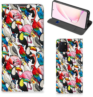 B2Ctelecom Telefoon Hoesje Samsung Galaxy Note 10 Lite Bookcover Case Birds