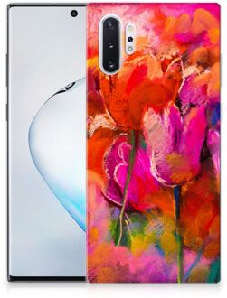 B2Ctelecom Telefoon hoesje Samsung Galaxy Note 10 Plus Tulpen