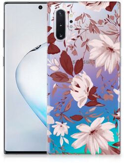 B2Ctelecom Telefoon hoesje Samsung Galaxy Note 10 Plus Watercolor Flowers