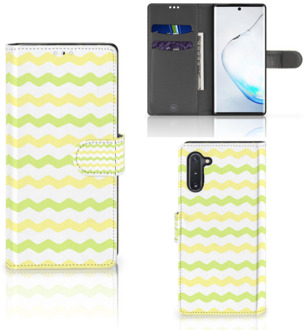 B2Ctelecom Telefoon Hoesje Samsung Galaxy Note 10 Waves Geel