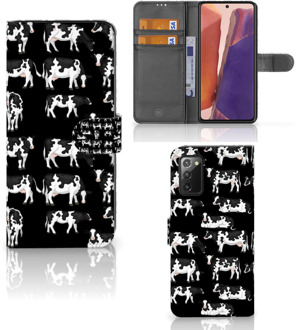 B2Ctelecom Telefoon Hoesje Samsung Galaxy Note 20 Mobiel Case Design Koetjes