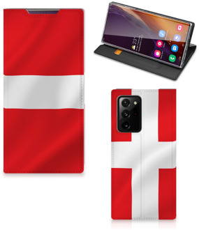 B2Ctelecom Telefoon Hoesje Samsung Galaxy Note 20 Ultra Book Case Deense Vlag