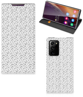 B2Ctelecom Telefoon Hoesje Samsung Galaxy Note 20 Ultra Flipcase Stripes Dots