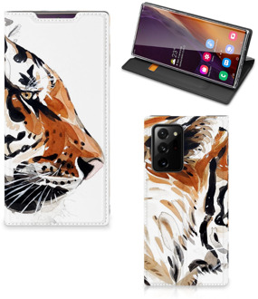 B2Ctelecom Telefoon Hoesje Samsung Galaxy Note 20 Ultra Hoesje met Tekst Tiger