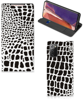 B2Ctelecom Telefoon Hoesje Samsung Galaxy Note20 Bookcase Slangenprint