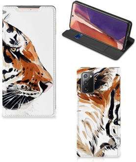 B2Ctelecom Telefoon Hoesje Samsung Galaxy Note20 Hoesje met Tekst Tiger